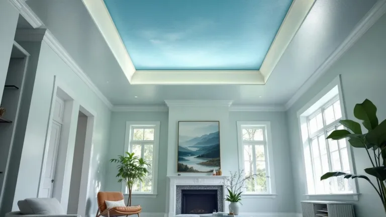 The “Infinity Ceiling”: The specific paint color that makes 8-foot rooms feel massive